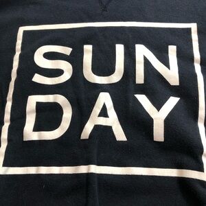 SUNDAY dip Black and White Crewneck Sweater